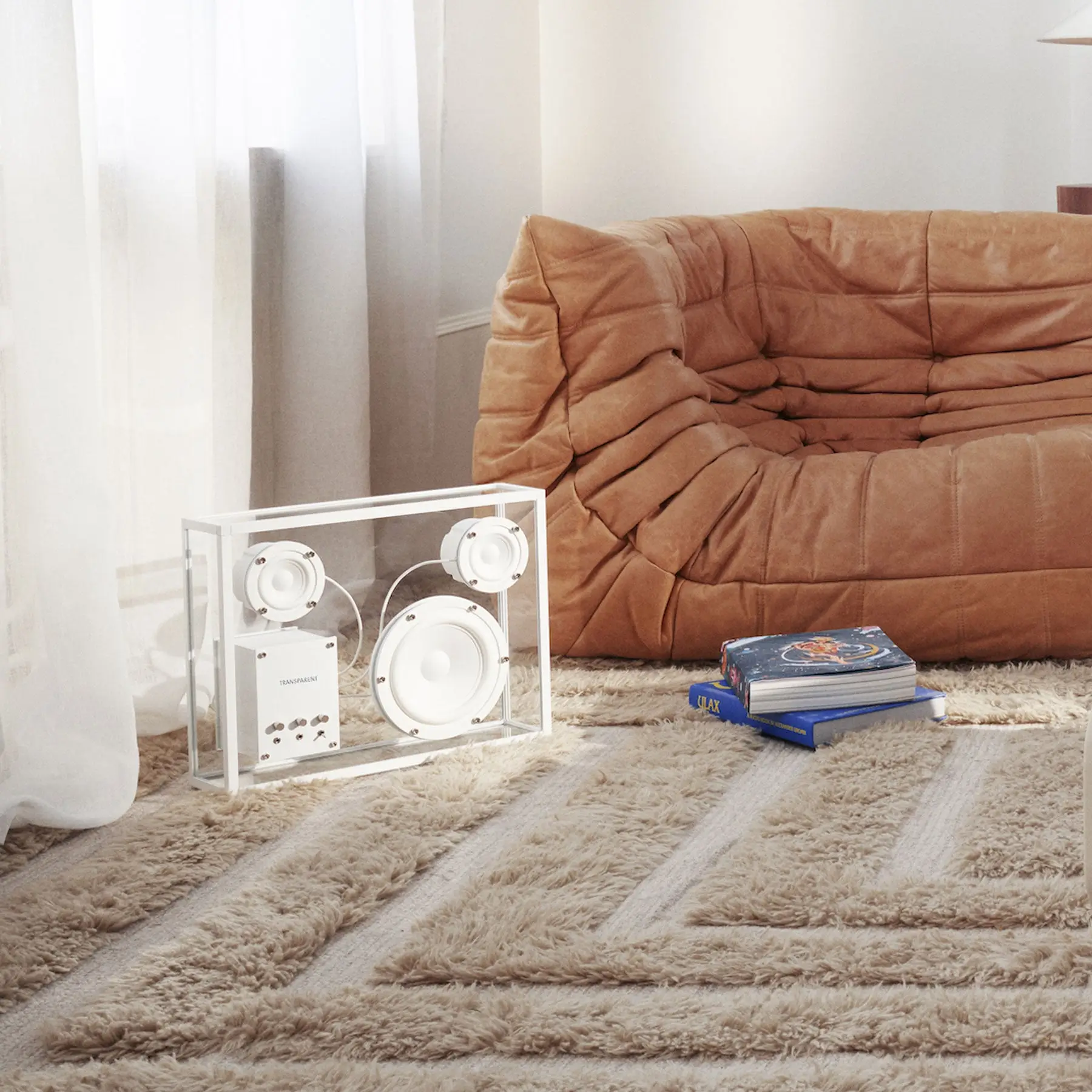 Transparent Speaker, White 2
